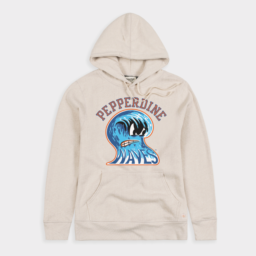 Pepperdine Waves Vintage Angry Wave Hoodie