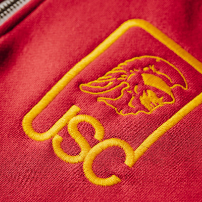 USC Retro Trojan Head Logo Quarter Zip