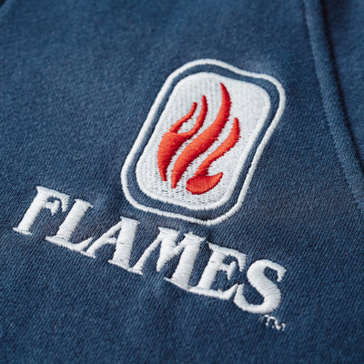 UIC Flames 1980's Vintage Logo Quarter Zip