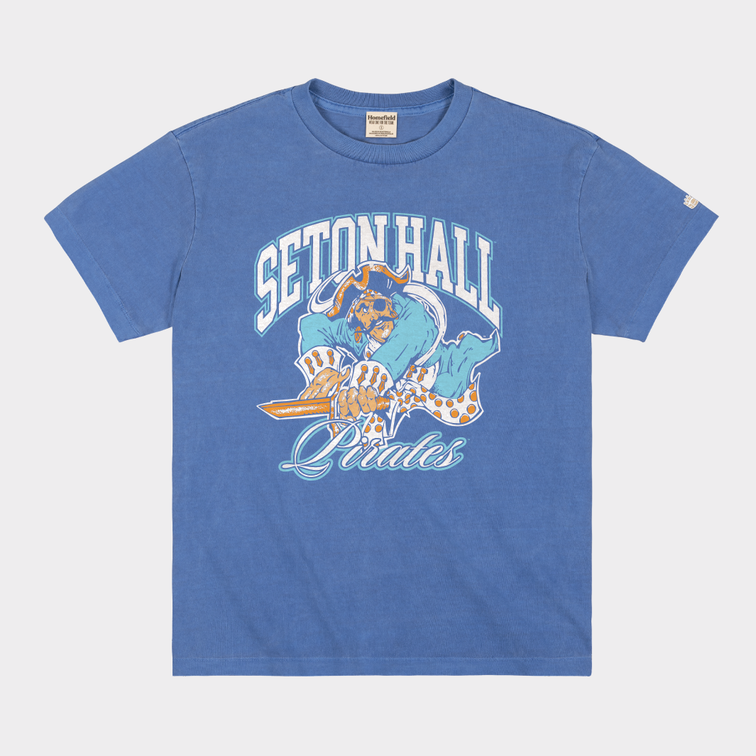 Seton Hall Pirates Throwback Vintage Heavyweight Tee