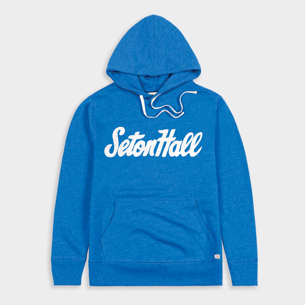 Retro Seton Hall Script Hoodie