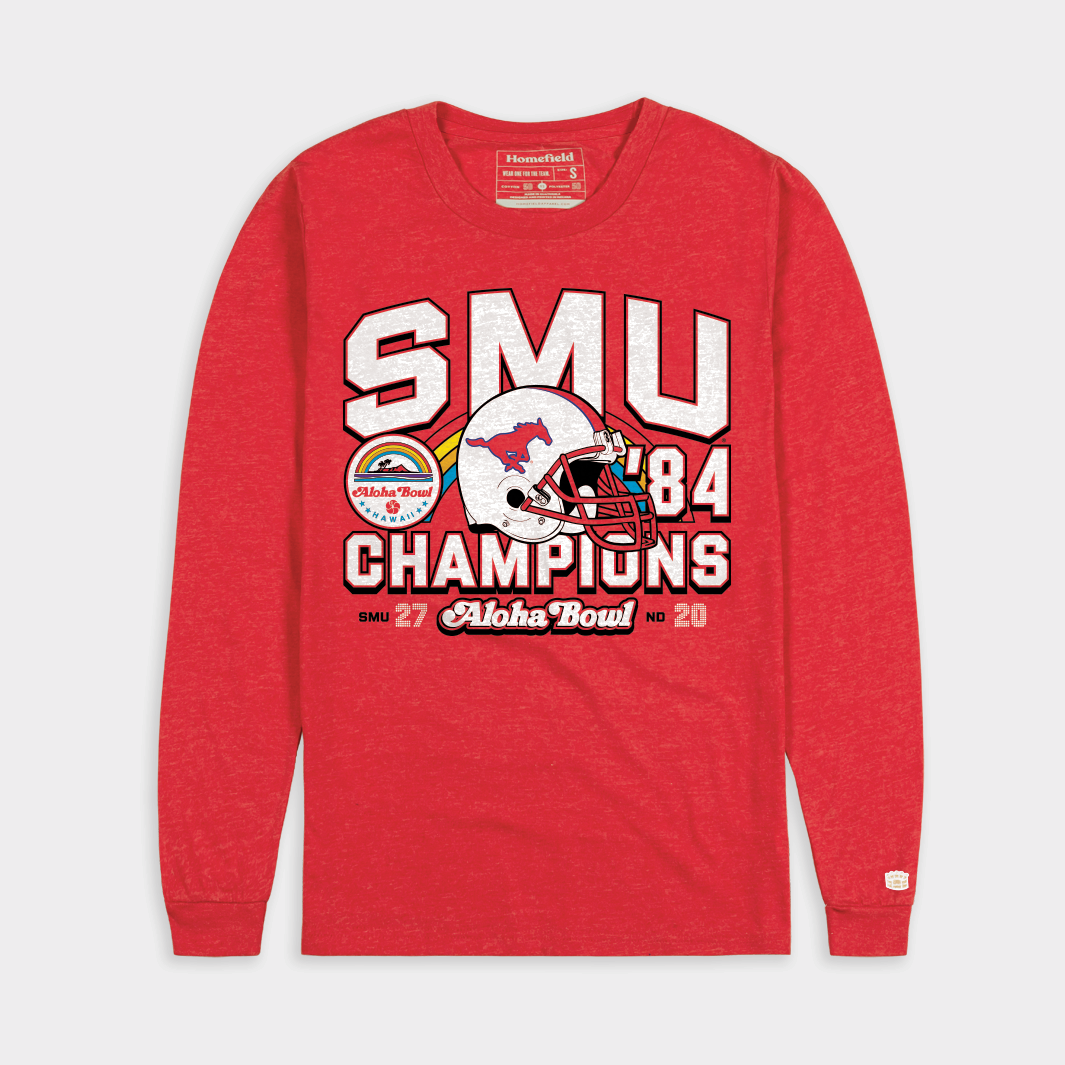 SMU Football 1984 Aloha Bowl Champs Long Sleeve