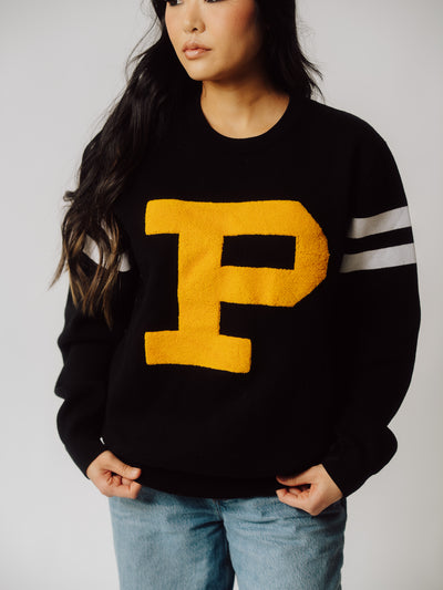 Purdue Boilermakers Retro Block "P" Knit Sweater