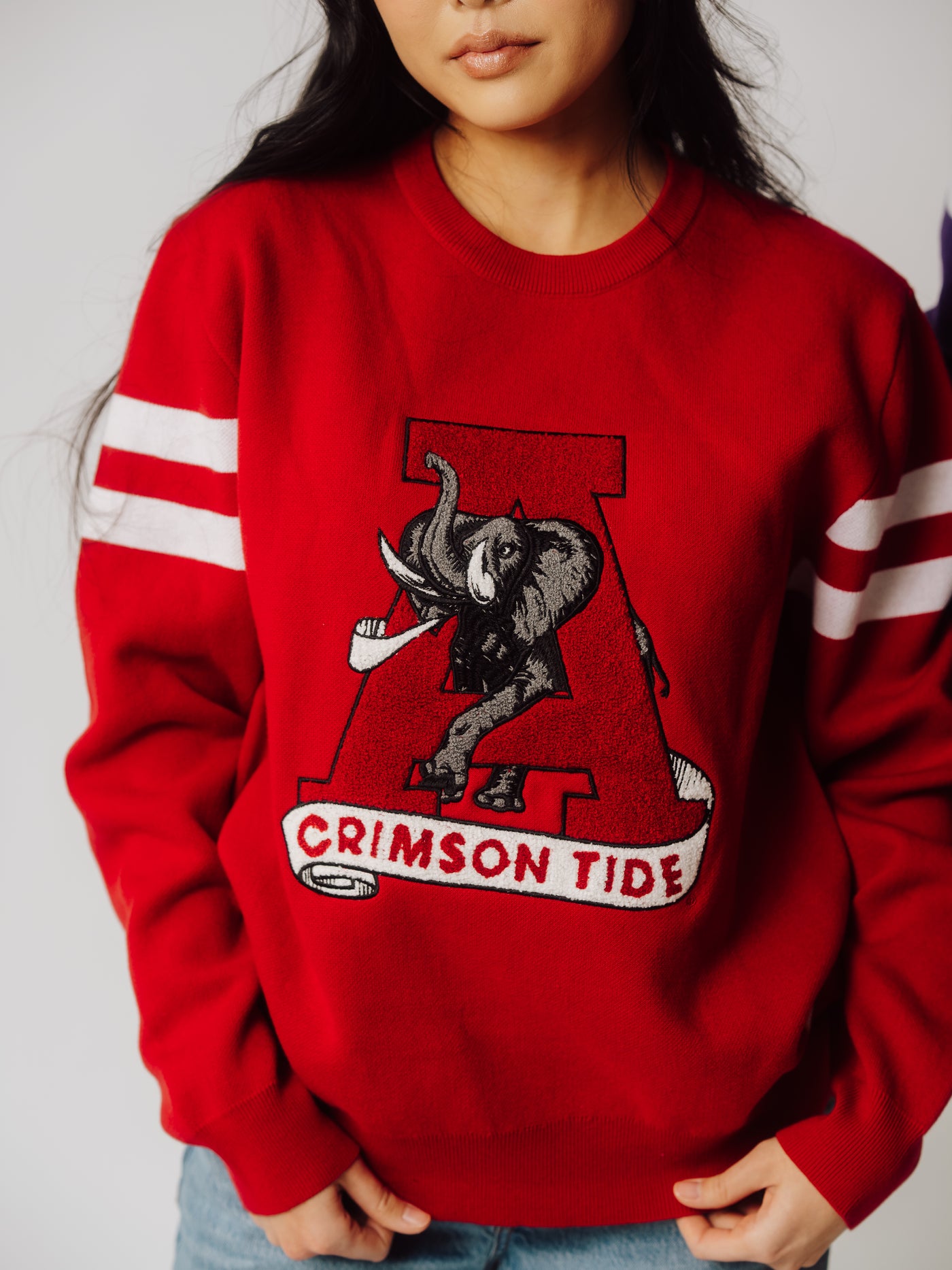 Alabama Crimson Tide Vintage Logo Knit Sweater