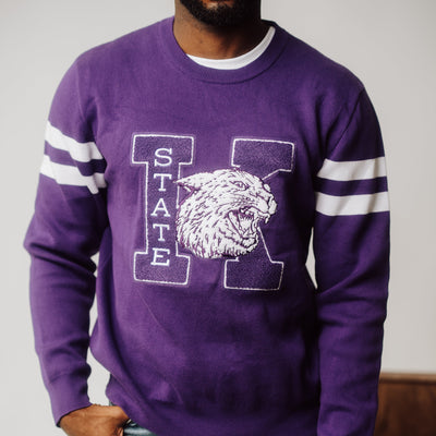 K-State Wildcats Retro Logo Knit Sweater