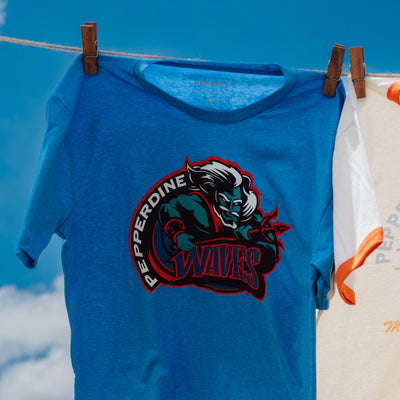 Pepperdine Waves 1997 Logo Retro Tee