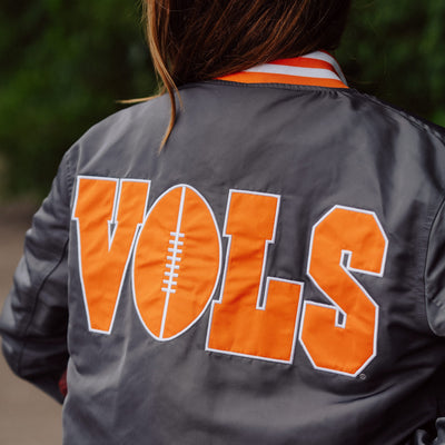 Tennessee Volunteers Football Smokey Grey Bomber Jacket