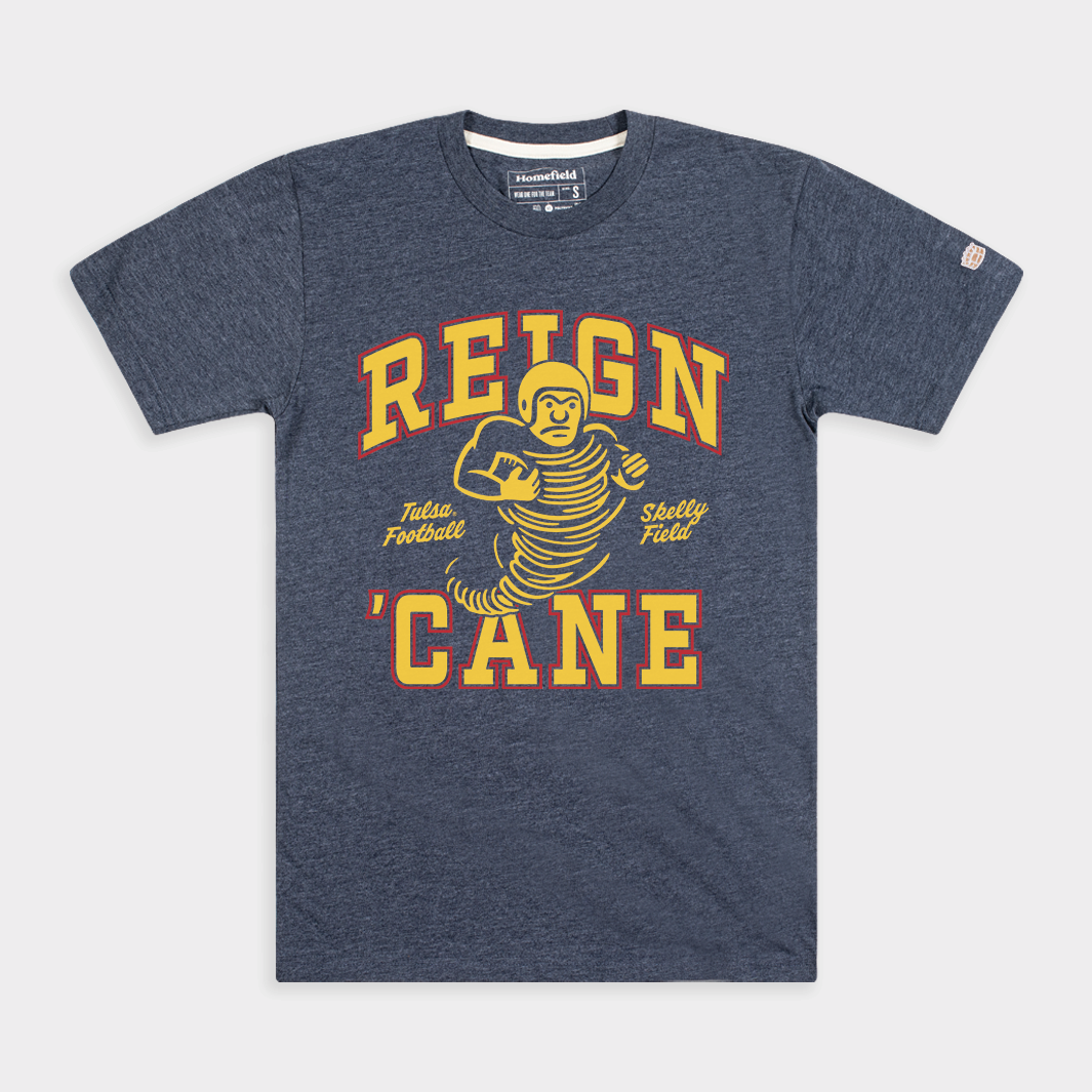 Tulsa Football "Reign 'Cane" Tee