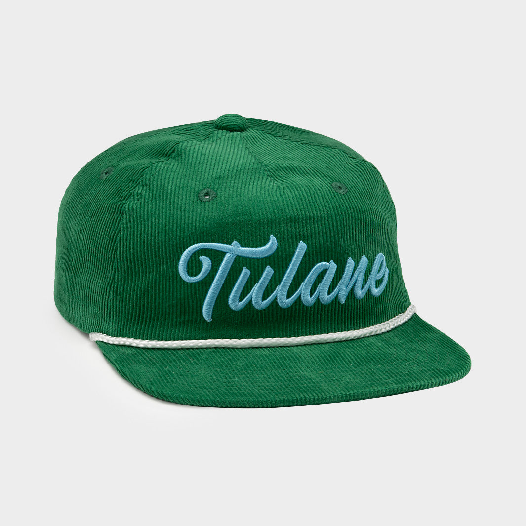 Tulane Green Wave Retro Corduroy Hat