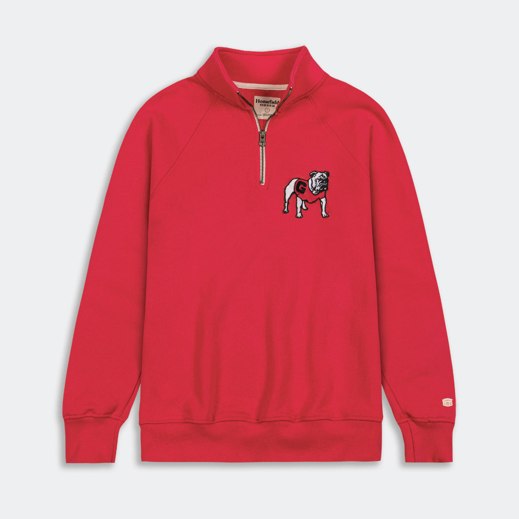 Georgia Bulldogs Retro Logo Quarter Zip