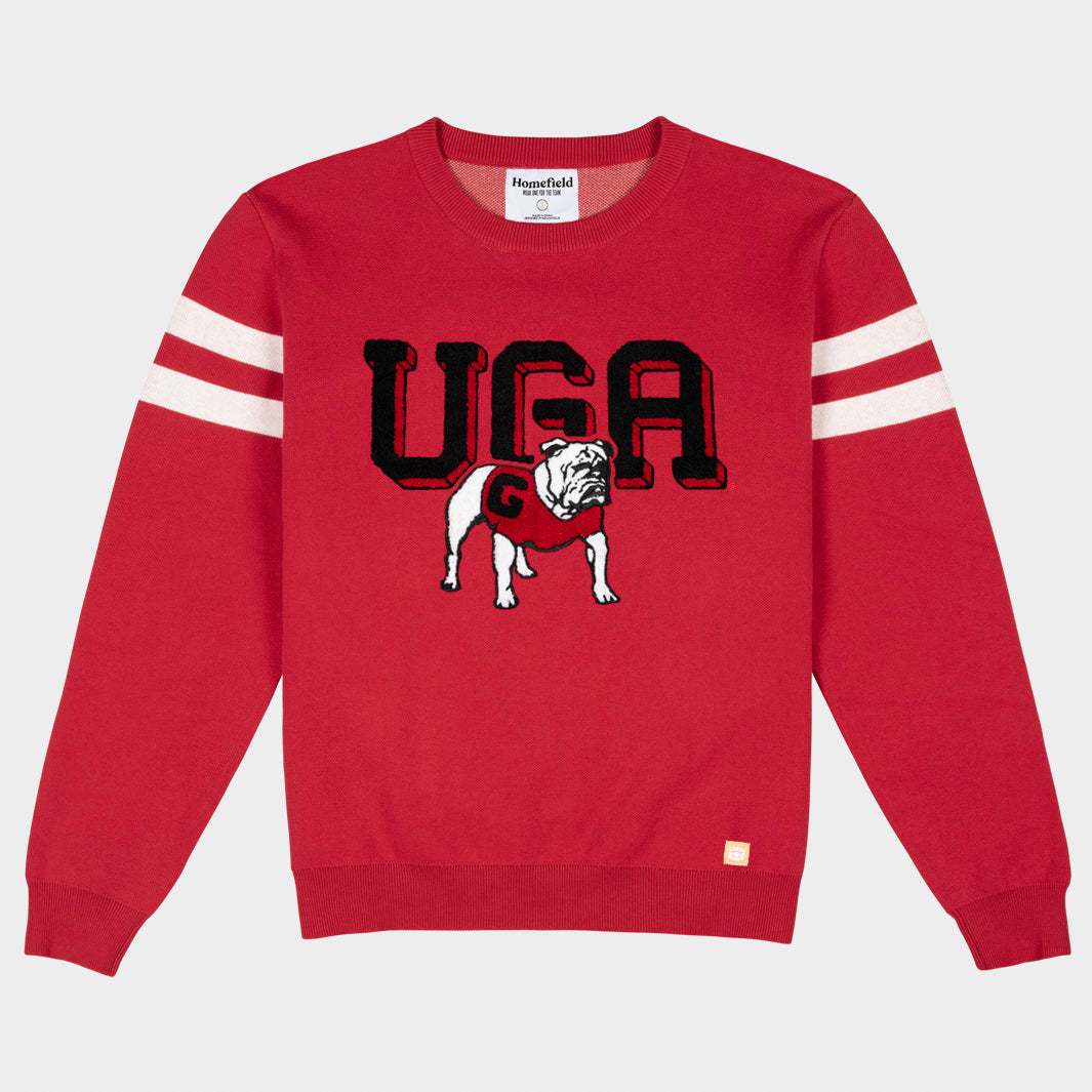 Georgia Bulldogs Retro Logo Patch Sweater