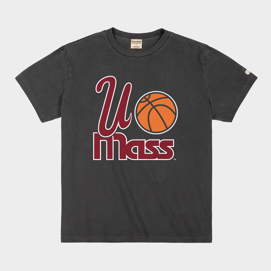 UMass Minutemen Basketball 1990s Vintage Heavyweight Tee | Homefield