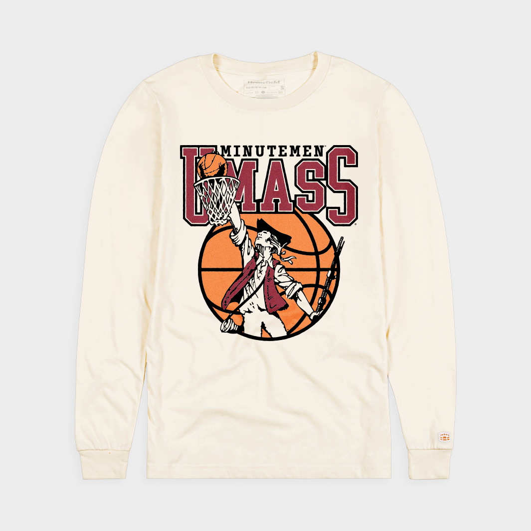 UMass Minutemen Basketball Retro Long Sleeve