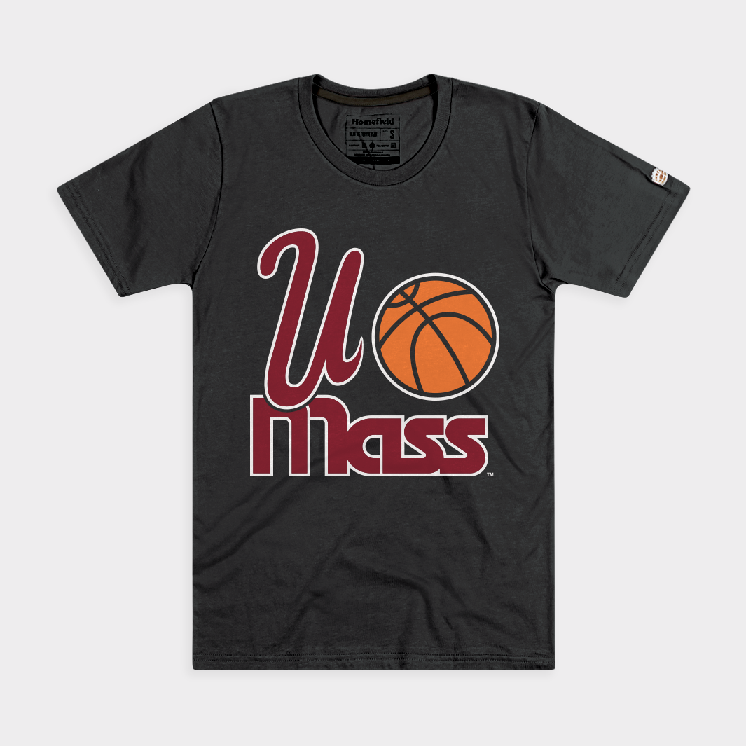 UMass Minutemen Basketball 1990s Logo Tee