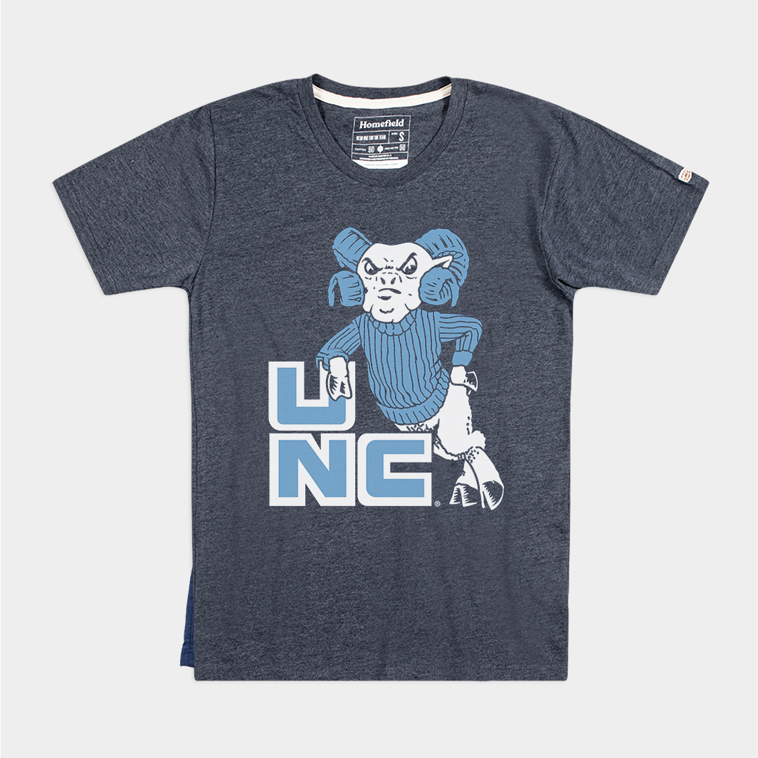 UNC Leaning Ram Retro Women's Tee