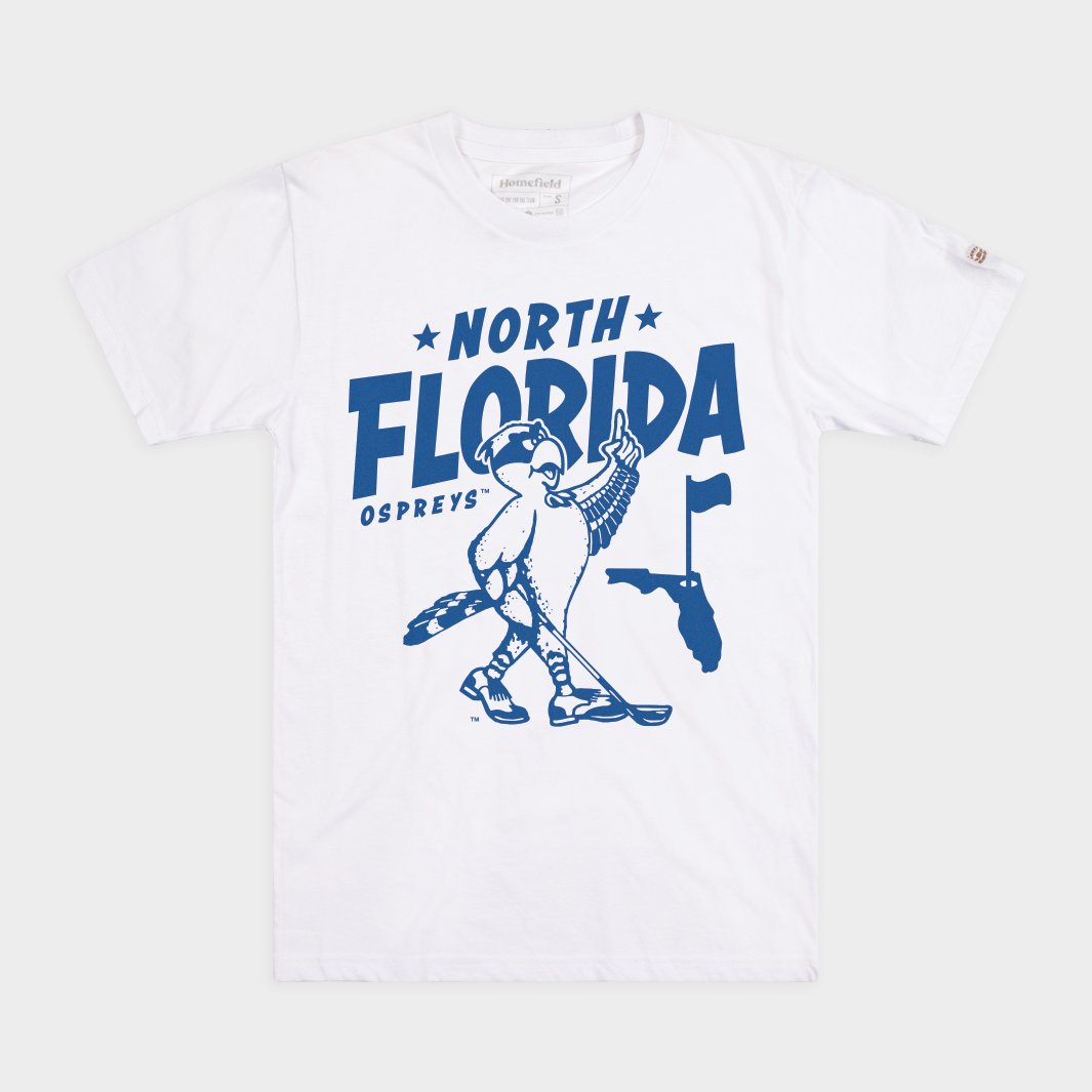 North Florida Ospreys Golf Throwback Tee