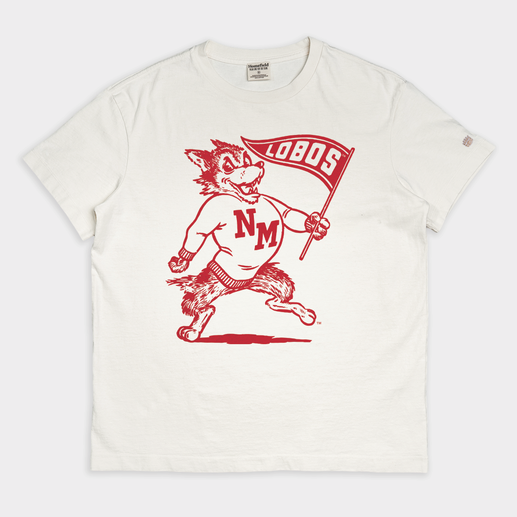 New Mexico Lobos 1940s Mascot Vintage Heavyweight Tee