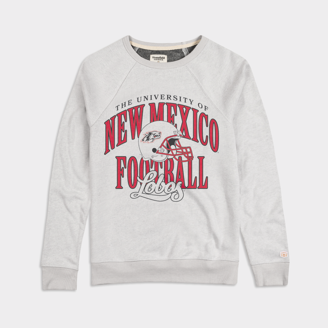 New Mexico Lobos Football Helmet Crewneck