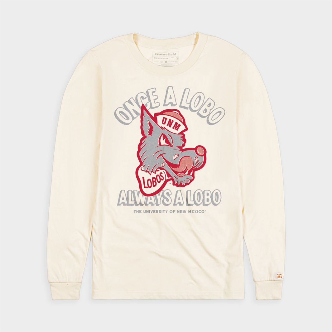 New Mexico "Always a Lobo" Retro Long Sleeve