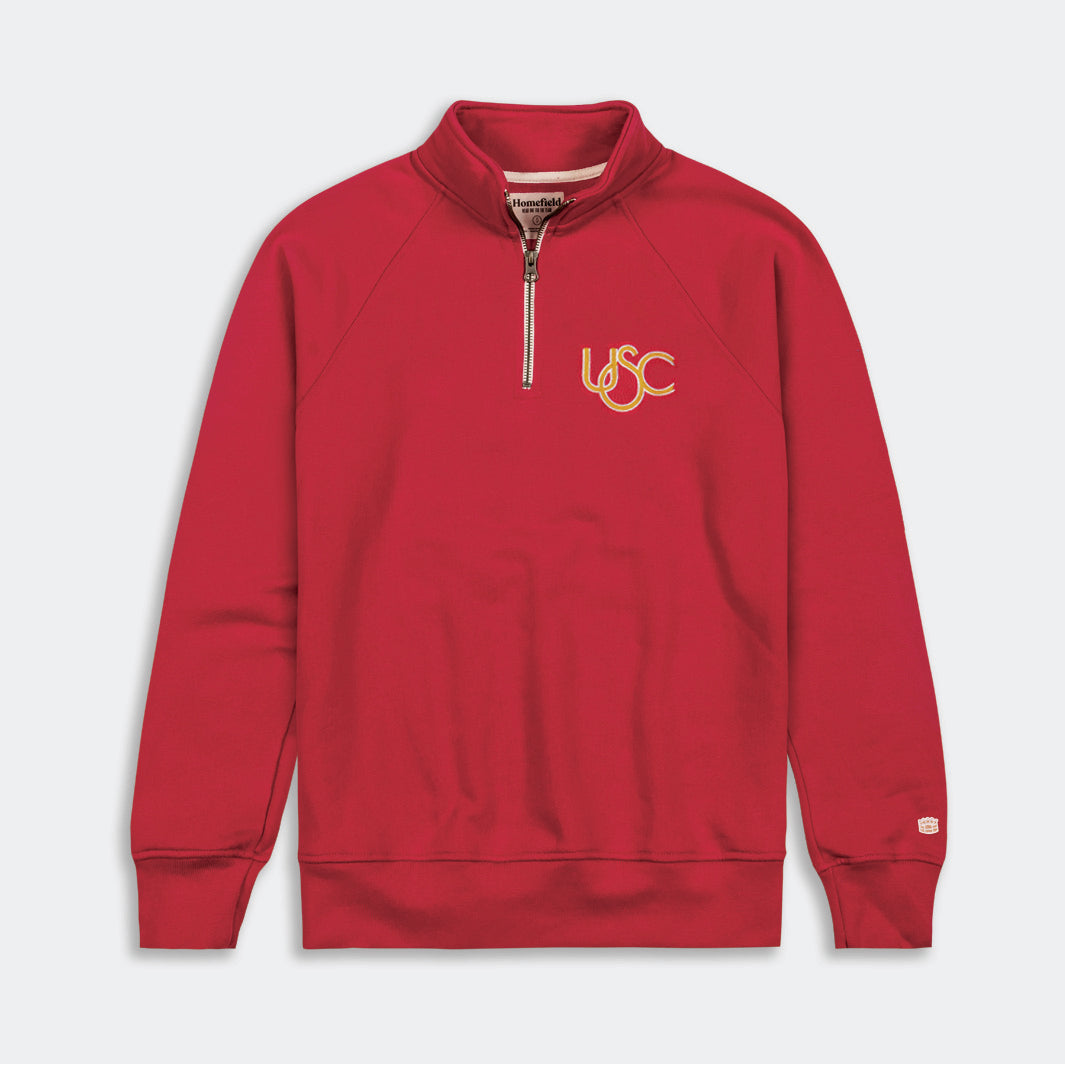 USC Trojans Throwback Logo Quarter Zip