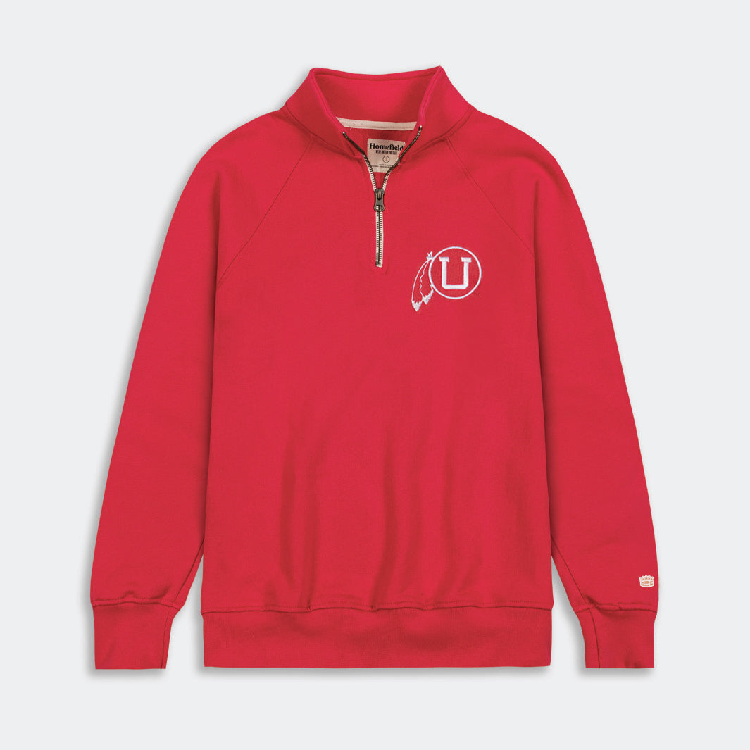 Utah Drum and Feather Logo Quarter Zip