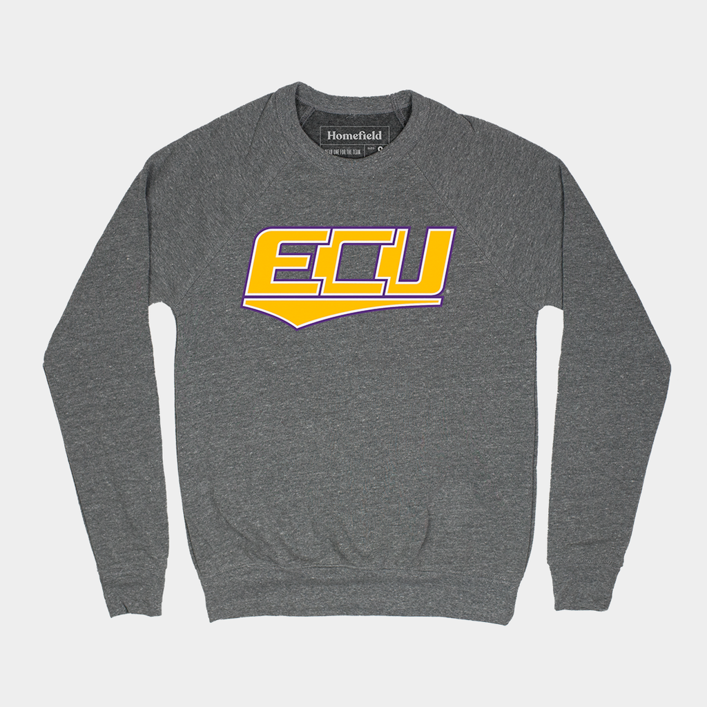 Grey ECU Pirates Long Sleeve Vintage Tee