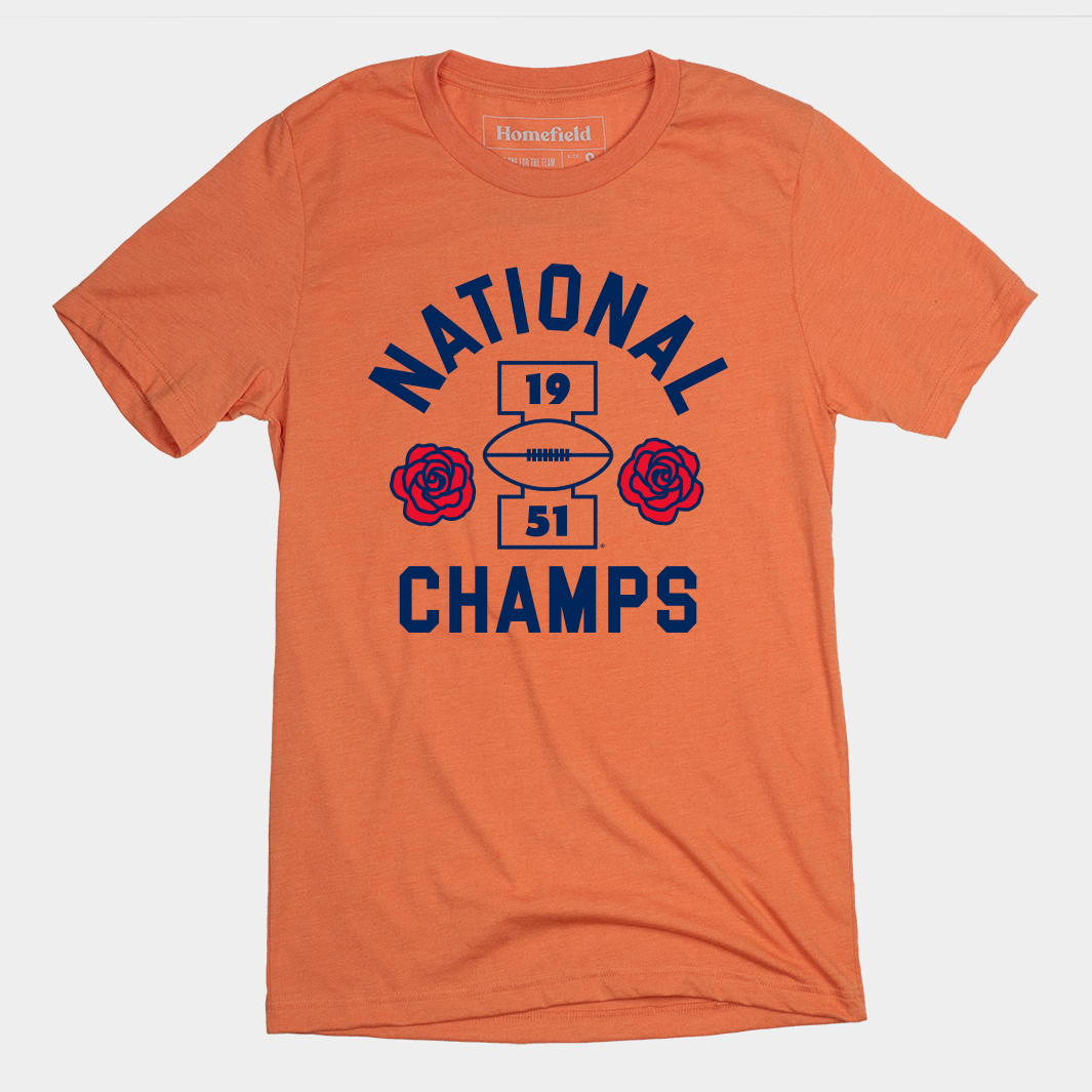 Vintage Illinois National Champs Football Tee