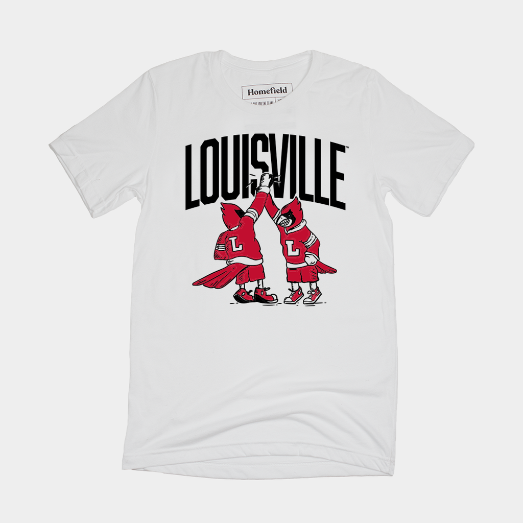 University of Louisville Cardinals Alumni Short Sleeve T-Shirt | Champion Products | Granite Heather | Large