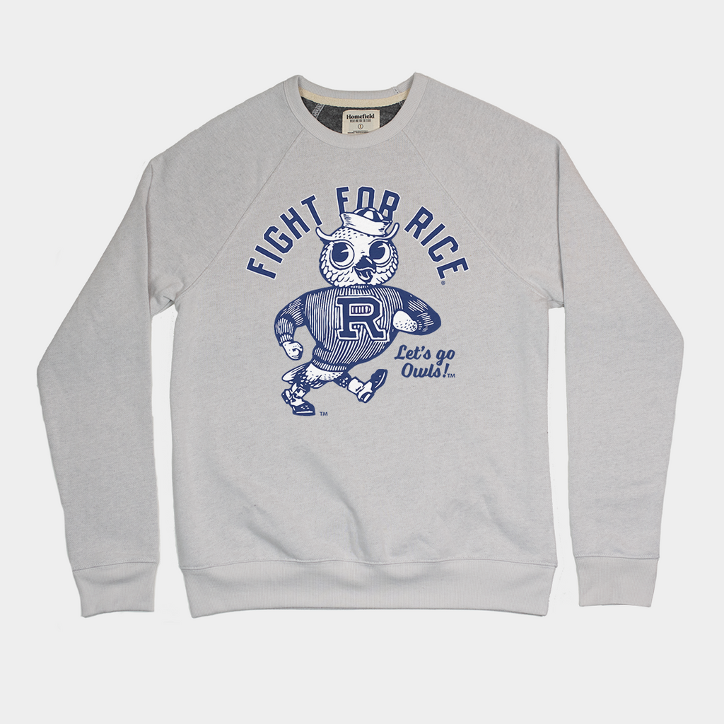 Fleece Crewneck Sweatshirt / White / First Colonial High School – Fidgety